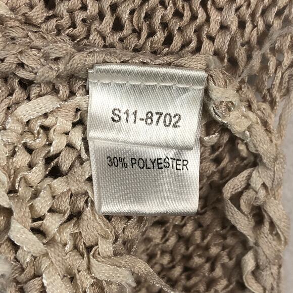 Gar-De Beige Cream Print Sleeveless Top/Vest  Women’s Size Small EUC - Picture 7 of 10